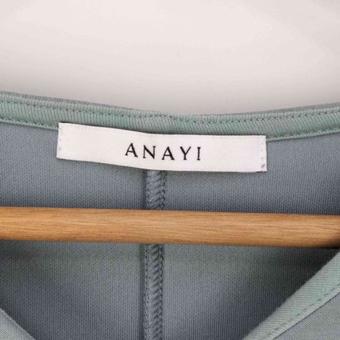 アナイ ANAYI レーヨン混 Vネックボンディングブラウス レディース JPN:38