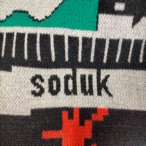 スドーク soduk 総柄 マフラー メンズ