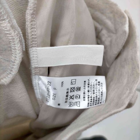 ウィルフリー willfully shiny chambray double tuck PT レディース FREE