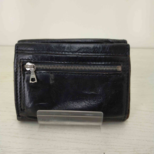 ミスターオリーブ MR.OLIVE シワ洗い加工 2つ折り財布 メンズ