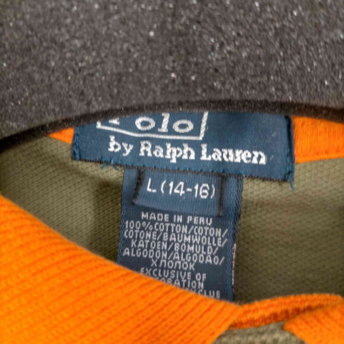 ポロバイラルフローレン Polo by RALPH LAUREN ビッグポニー刺繍 ナンバリング ポロシャツ メンズ JPN:L