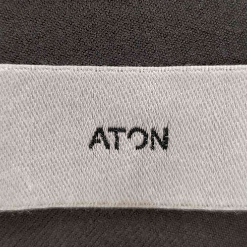 エイトン ATON NIDOM SILK DRESS COAT レディース 02