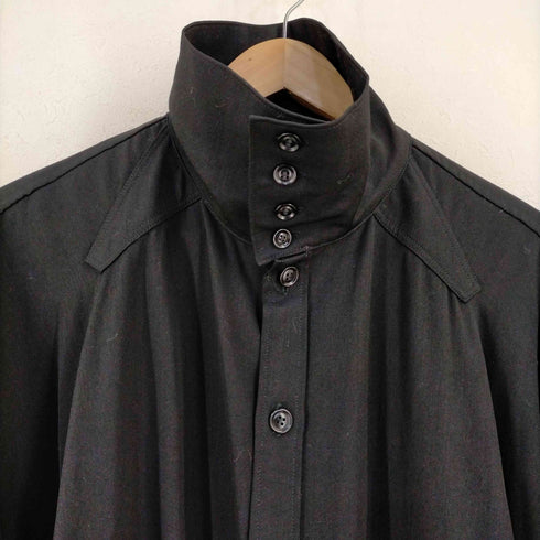 ヨウジヤマモトプールオム Yohji Yamamoto POUR HOMME ウールギャバ ハイネック スタンドカラーシャツ メンズ JPN:3