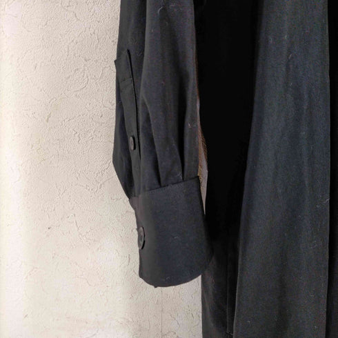 ヨウジヤマモトプールオム Yohji Yamamoto POUR HOMME ウールギャバ ハイネック スタンドカラーシャツ メンズ JPN:3