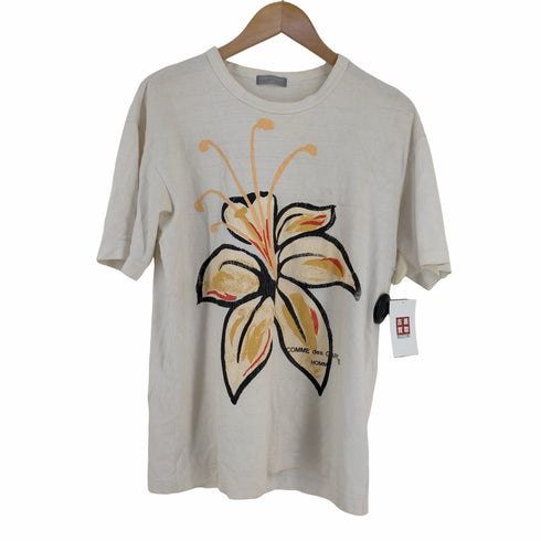 コムデギャルソンオム COMME des GARCONS HOMME 03SS 田中オム ハイビスカスプリント クルーネックTシャツ メンズ