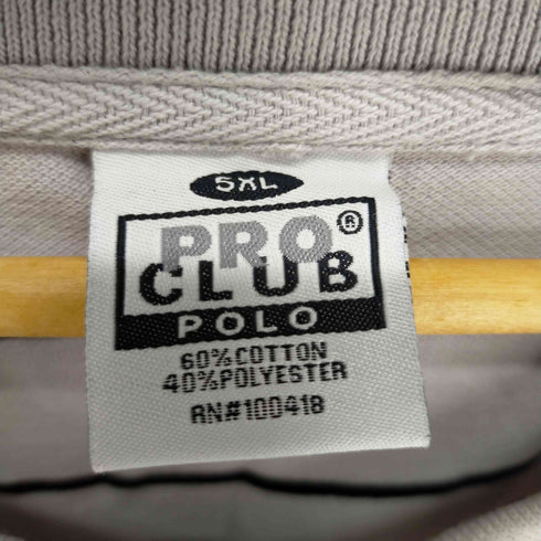 プロクラブ PRO CLUB 5XL ビッグサイズ オーバーサイズ ボーダーポロシャツ メンズ 5XL