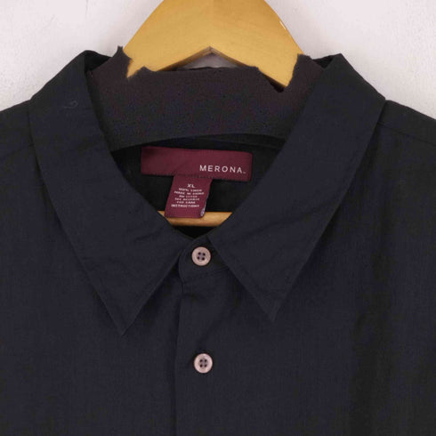 メローナ MERONA リネン100% L/S シャツ メンズ import:XL