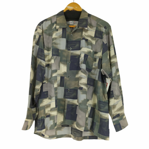 LINEA MONICA 総柄 L/S 開襟シャツ メンズ import:L