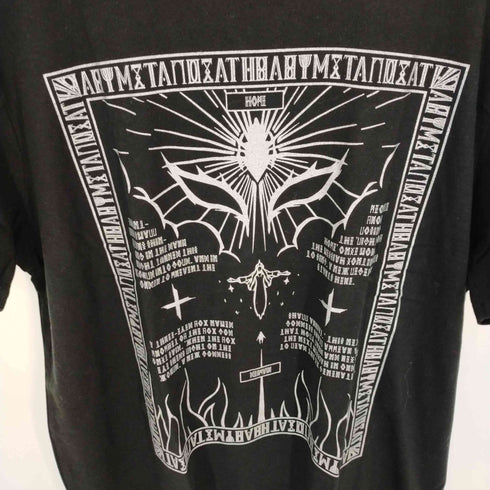 グラフィックプリントS/Sカットソー バンドTEE メンズ
