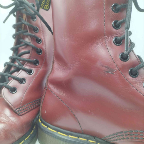 ドクターマーチン Dr.Martens 1490 STANDARD FIT CHERRY RED 10EYE Lace Up Boots 10 ホール ブーツ レース アップ ブーツ メンズ JPN:25 UK 6
