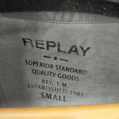 リプレイ REPLAY プリントVネックTシャツ メンズ