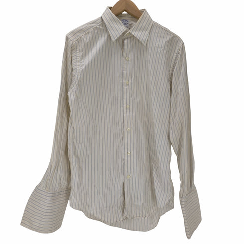 ブルックスブラザーズ BROOKS BROTHERS L/S USA製ストライプレギュラーカラーシャツ メンズ 15 1/2