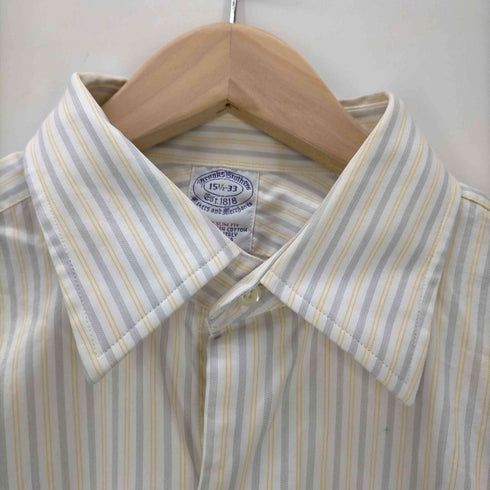 ブルックスブラザーズ BROOKS BROTHERS L/S USA製ストライプレギュラーカラーシャツ メンズ 15 1/2