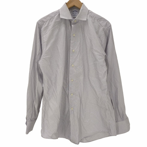 ブルックスブラザーズ BROOKS BROTHERS L/S USA製ストライプウイングカラーシャツ メンズ 15-33
