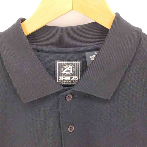 アヘッド AHEAD 刺繍ロゴ S/S ポロシャツ メンズ import:L