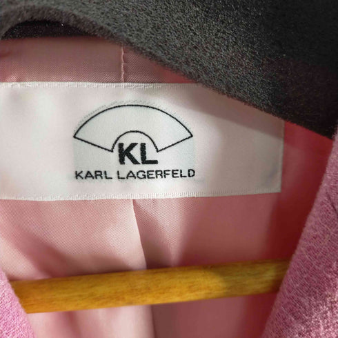 カールラガーフェルド KARLLAGERFELD セットアップ フリンジ加工 テーラードジャケット スカート レディース 36/36