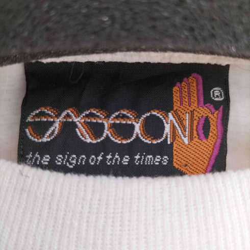 SASOON 90S 星条旗プリントクルーネックスウェット メンズ import:XL
