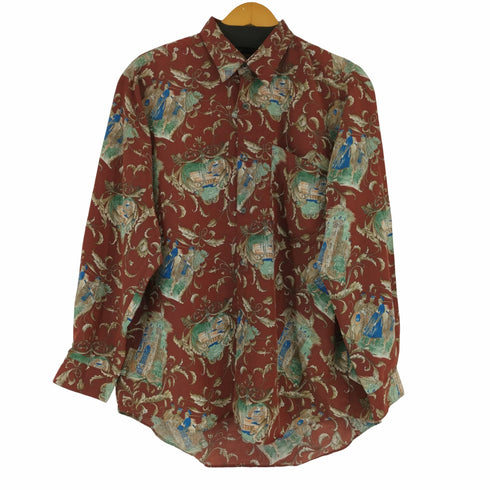 DONSAND 総柄 L/S シャツ メンズ import:L