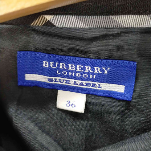 バーバリーブルーレーベル BURBERRY BLUE LABEL ベロアラインスカート レディース JPN:36