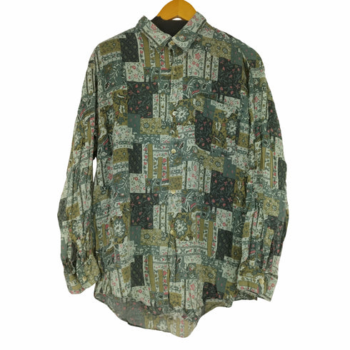 ジェムボニー GEM BONY 総柄 L/S レーヨンシャツ メンズ import:L
