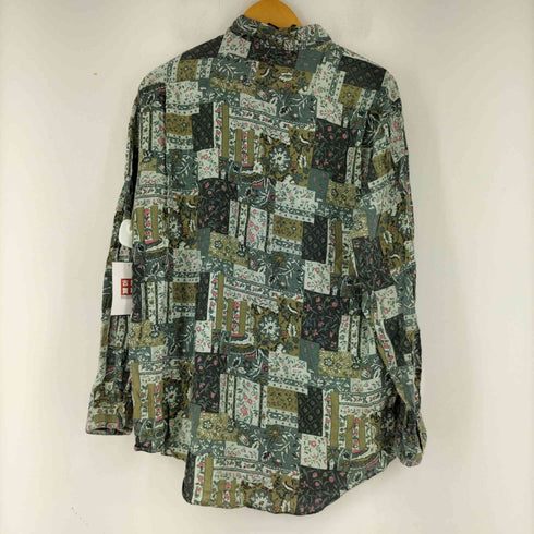 ジェムボニー GEM BONY 総柄 L/S レーヨンシャツ メンズ import:L