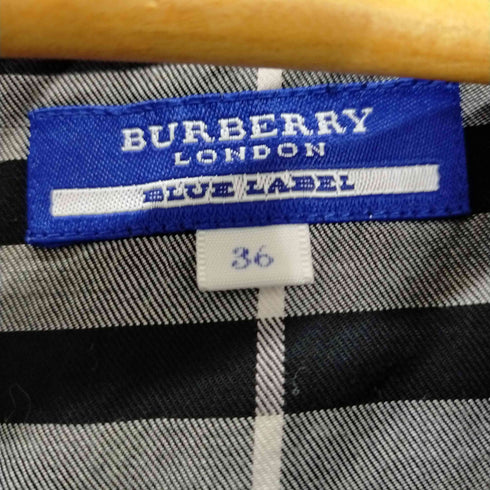 バーバリーブルーレーベル BURBERRY BLUE LABEL ノースリーブチュニック 飾りボタン レディース JPN:36