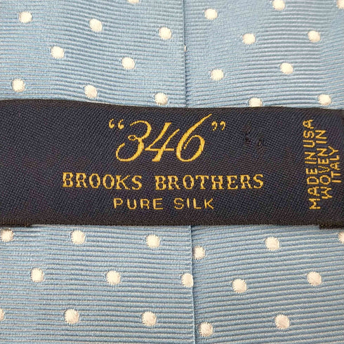 ブルックスブラザーズ 346 BROOKS BROTHERS USA製 ドット柄シルクネクタイ メンズ