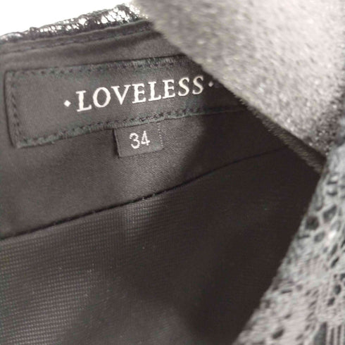 ラブレス LOVELESS レースベロアノースリーブトップス レディース JPN:34