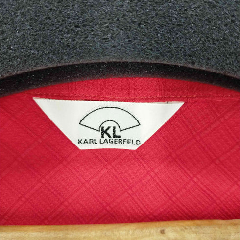 カールラガーフェルド KARLLAGERFELD 前開きワンピース レッド レディース JPN:38