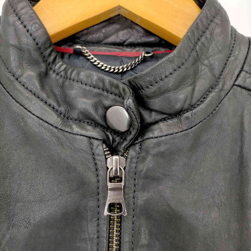 バナナリパブリック BANANA REPUBLIC 羊革 ライダースジャケット レディース S