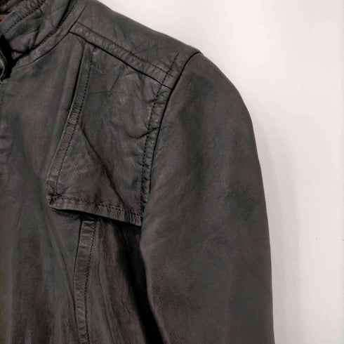 バナナリパブリック BANANA REPUBLIC 羊革 ライダースジャケット レディース S