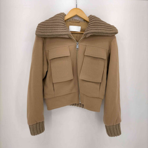 ヒューゴボス HUGO BOSS タートルネック ドッキング ジャケット レディース UK 4