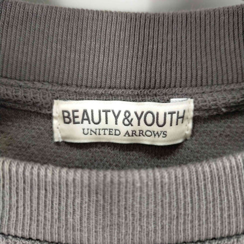 ビューティーアンドユースユナイテッドアローズ BEAUTY & YOUTH UNITED ARROWS ミドルゲージ ダブル クルーネック ショートスリーブニット メンズ JPN:M