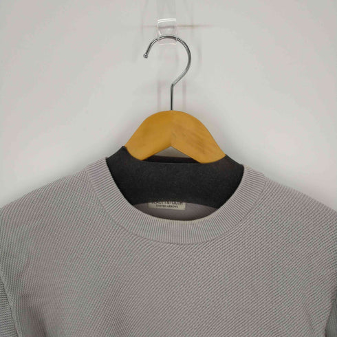 ビューティーアンドユースユナイテッドアローズ BEAUTY & YOUTH UNITED ARROWS BY ガスコットン ダイアゴナル ニットT メンズ JPN:S