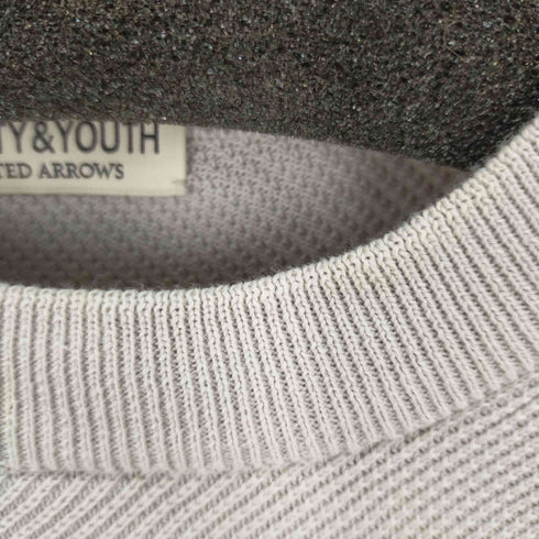 ビューティーアンドユースユナイテッドアローズ BEAUTY & YOUTH UNITED ARROWS BY ガスコットン ダイアゴナル ニットT メンズ JPN:S