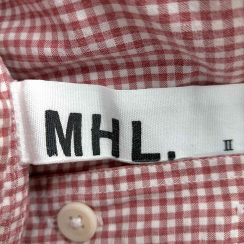 エムエイチエル MHL. バンドカラー プルオーバー シャツ レディース JPN:2