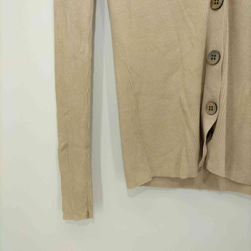 ユナイテッドアローズ UNITED ARROWS シルクリブ Vネック カーディガン レディース