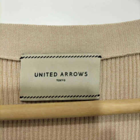 ユナイテッドアローズ UNITED ARROWS シルクリブ Vネック カーディガン レディース