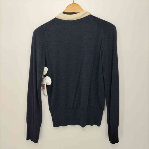 ジョンスメドレー JOHN SMEDLEY 2022 ロングスリーブ クレリックニットポロ レディース JPN:S