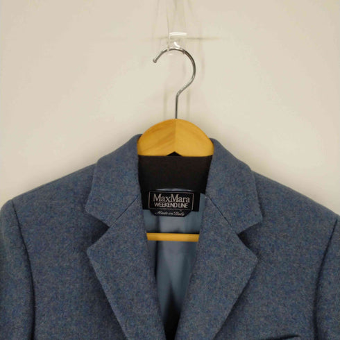 マックスマーラウィークエンド MAX MARA WEEKEND イタリア製 バージンウール メランジテーラードジャケット レディース 38