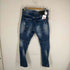 ディースクエアード DSQUARED2 23AW SLIM JEAN ペイント加工 インディゴ スリムデニムパンツ メンズ 50