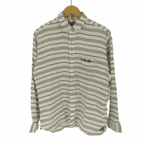 チャップス CHAPS ガーゼコットン ボーダー L/S シャツ メンズ import:L
