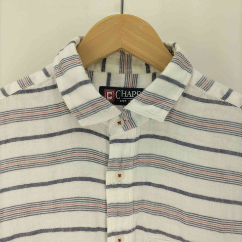 チャップス CHAPS ガーゼコットン ボーダー L/S シャツ メンズ import:L
