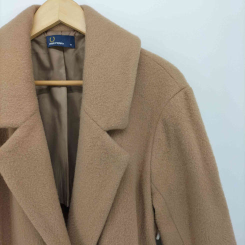 フレッドペリー FRED PERRY WOMAN CHESTERFIELD COAT CAMEL レディース UK:10