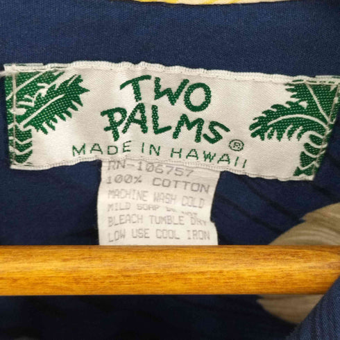 トゥーパームス TWO PALMS MADE IN HAWAII コットンアロハシャツ メンズ import:L