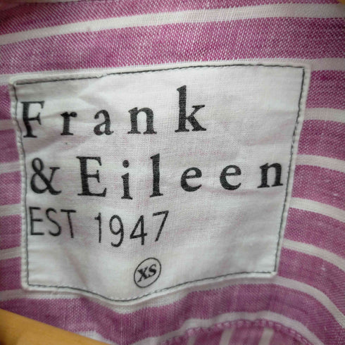 フランクアンドアイリーン Frank & Eileen リネン ロングスリーブストライプシャツ レディース import:XS