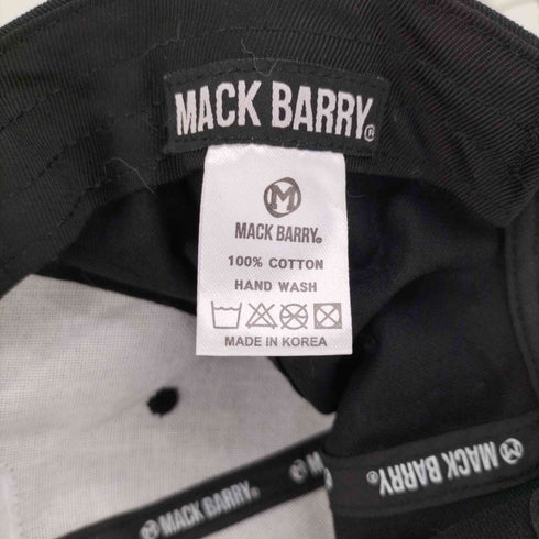 マクバリー MACK BARRY 刺繍 ピン 6パネル キャップ メンズ
