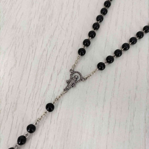 ドルチェアンドガッバーナ DOLCE&GABBANA 1AM NC15 PLAS 0999 PZ ロザリオ 十字架 クロスネックレス メンズ