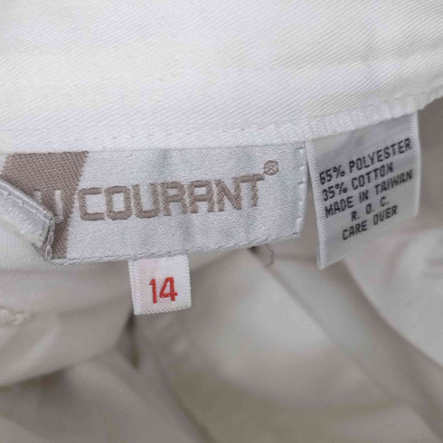 AU COURANT コットン4タック テーパードポリスラックス メンズ 14