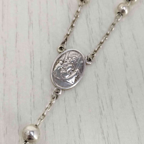 ドルチェアンドガッバーナ DOLCE&GABBANA 1AM NC16 AGRE 7525 PZ ボールチェーン 十字架 ネックレス メンズ
